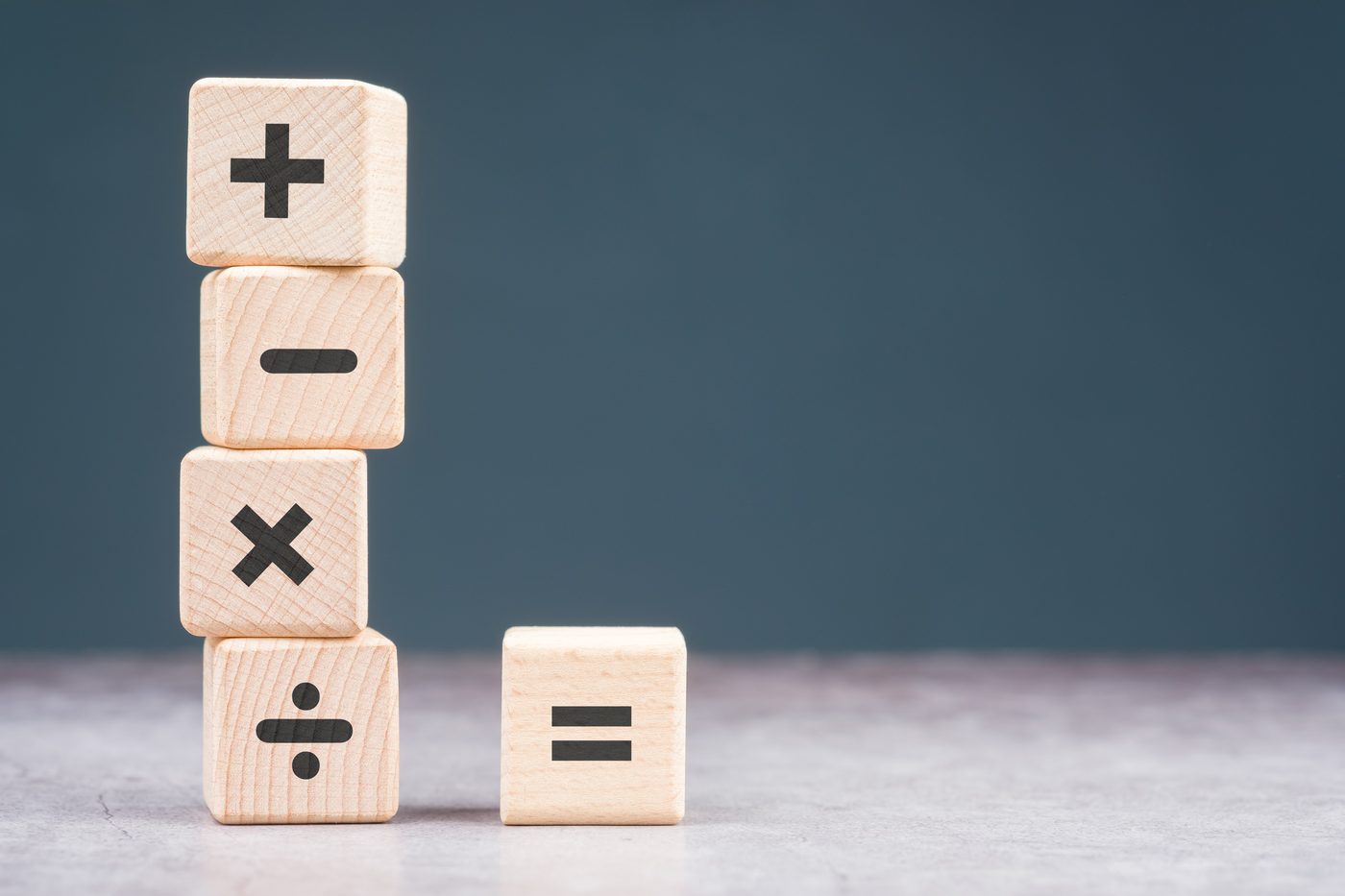 Math symbols representing a student's journey from confusion to confidence